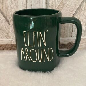 Rae Dunn Elfin’ Around Mug in Green